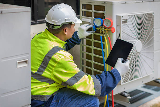 Professional Ductwork Repair technician working in Little Elm, TX